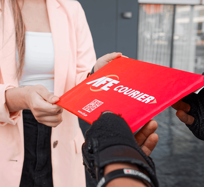 Entrega siempre a tiempo de paquetes Afe Courier